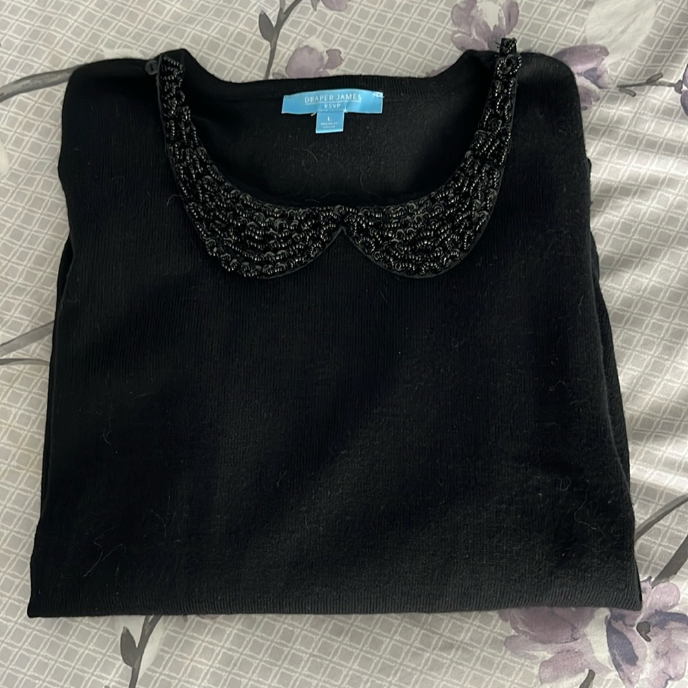 Sweater - black size Large, by Draper James rsvp,